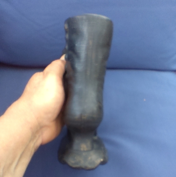 Vintage Ceramic Black Witch Boot Vase Witches Boot Vase Halloween - Picture 4 of 9